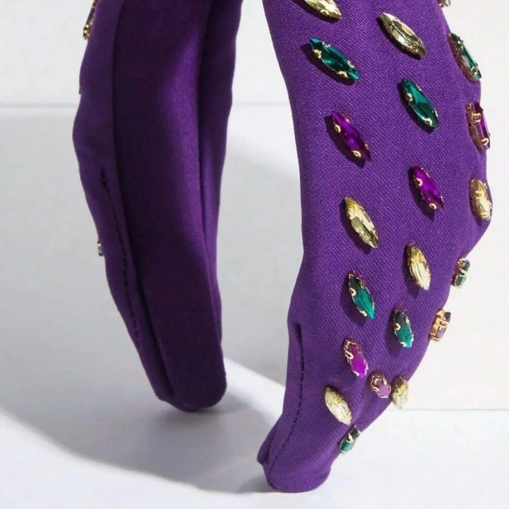 Sparkly Mardi Gras Headband - Vibrant Purple, Green, & Gold 💜💚💛 NWOT Headpiece